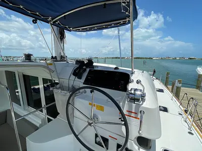 Miss Divine, a Lagoon 40 catamaran at Road Town, British Virgin Islands