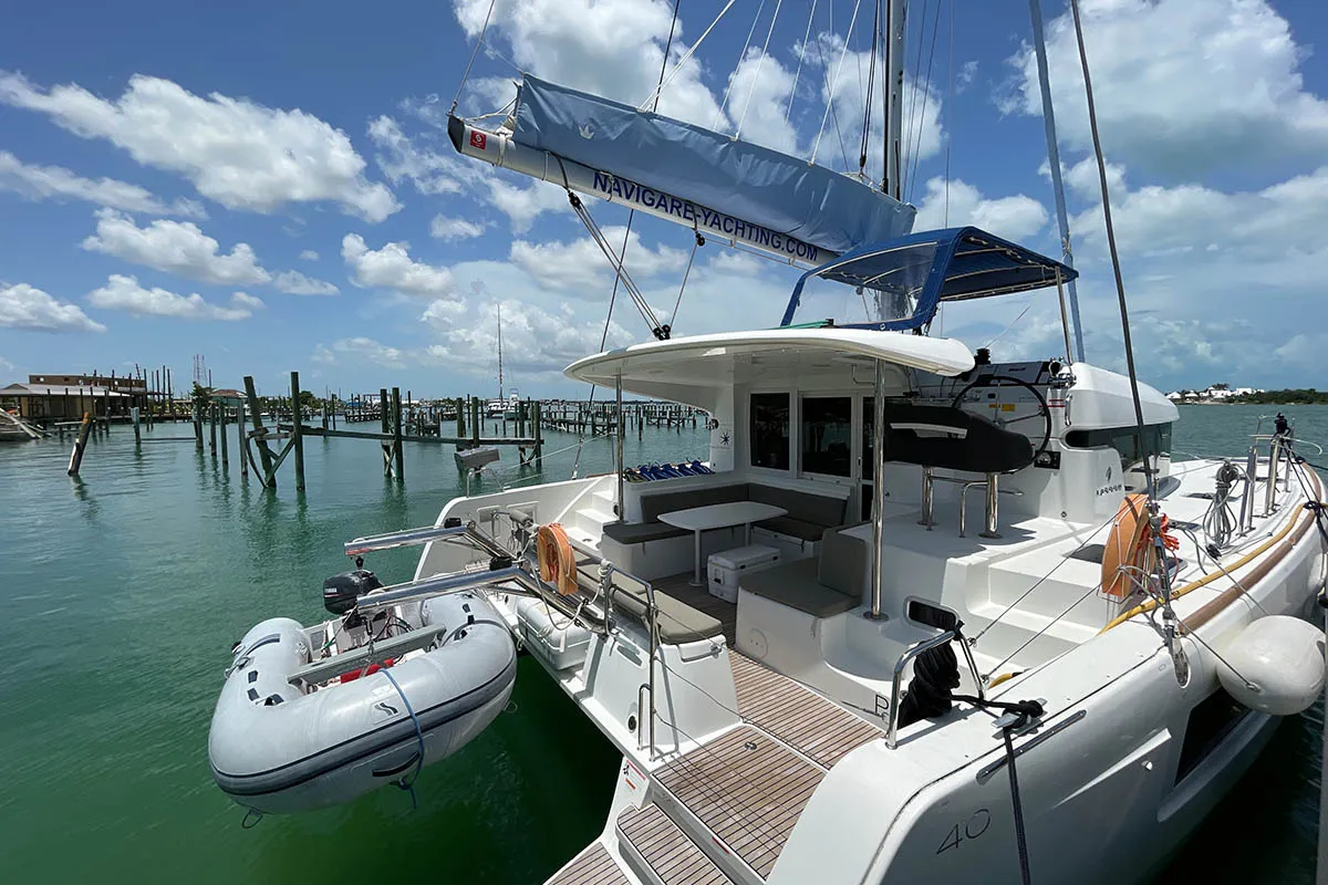 Miss Divine, a Lagoon 40 catamaran at Road Town, British Virgin Islands