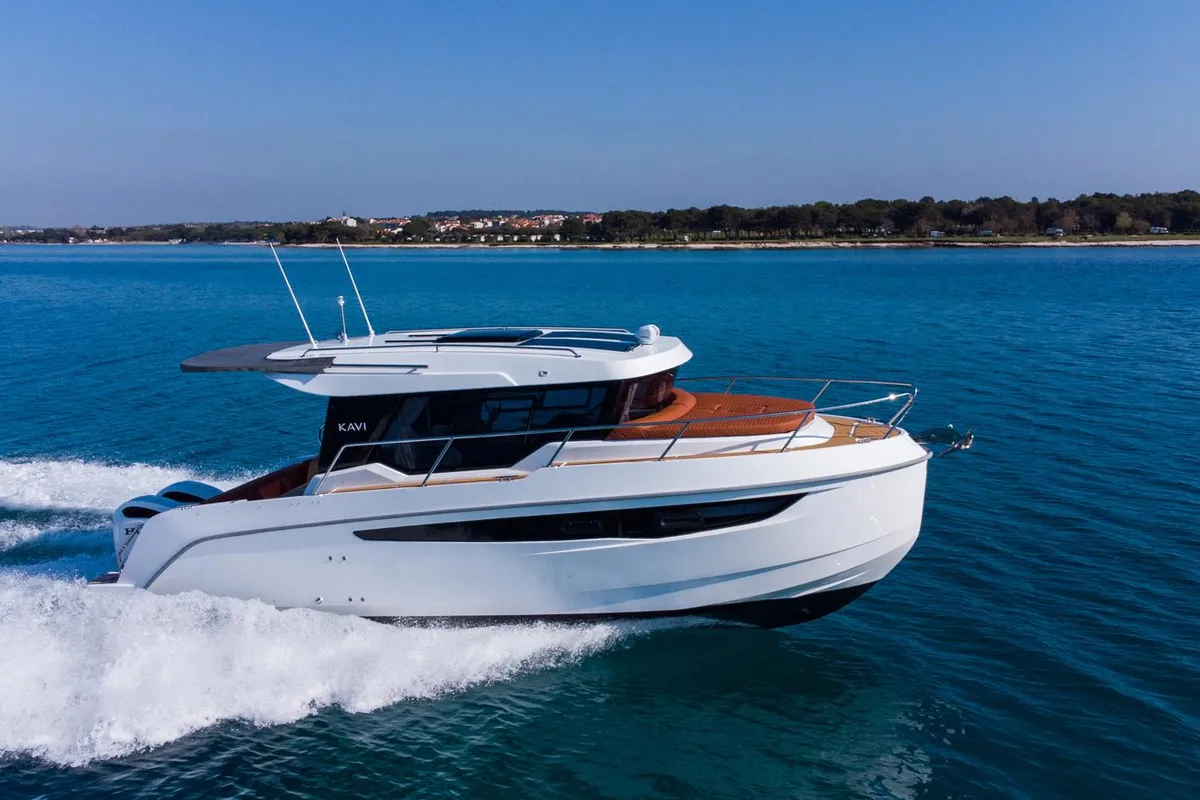 Exterior view of Kavi, a Kavi 9 motorboat at Grad Pula, Croatia