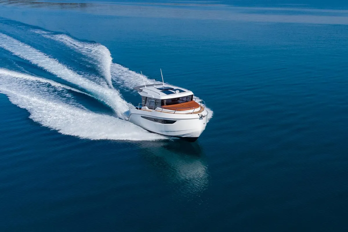 Deck of Kavi, a Kavi 9 motorboat at Grad Pula, Croatia
