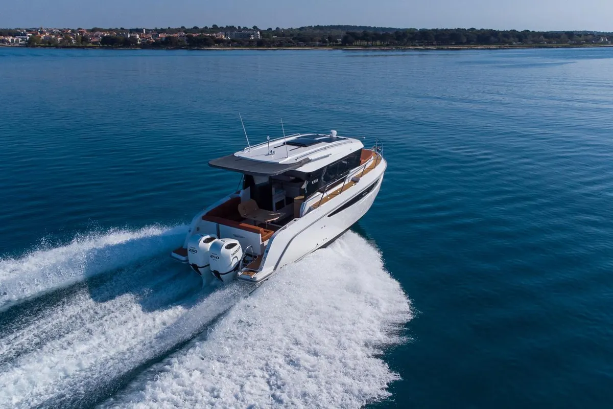 Exterior view of Kavi, a Kavi 9 motorboat at Grad Pula, Croatia