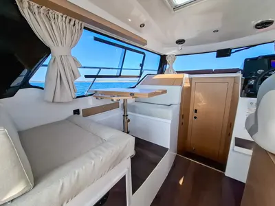 Cockpit of Kavi, a Kavi 9 motorboat at Grad Pula, Croatia