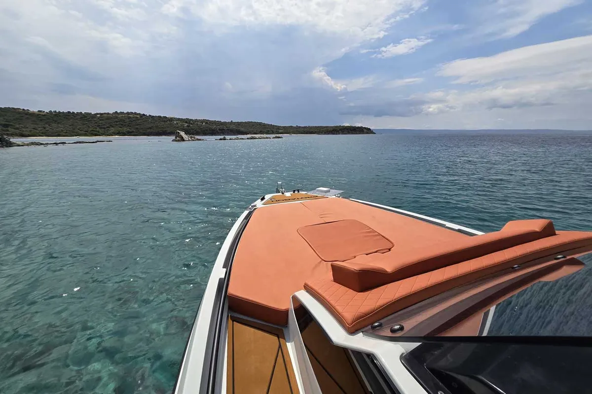 Aquaholic, a Gulet Protagon 25 motorboat at Αμμουλιανή, Greece