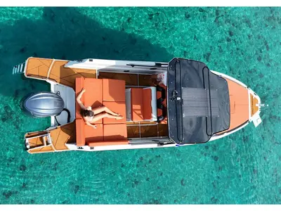 Aquaholic, a Gulet Protagon 25 motorboat at Αμμουλιανή, Greece