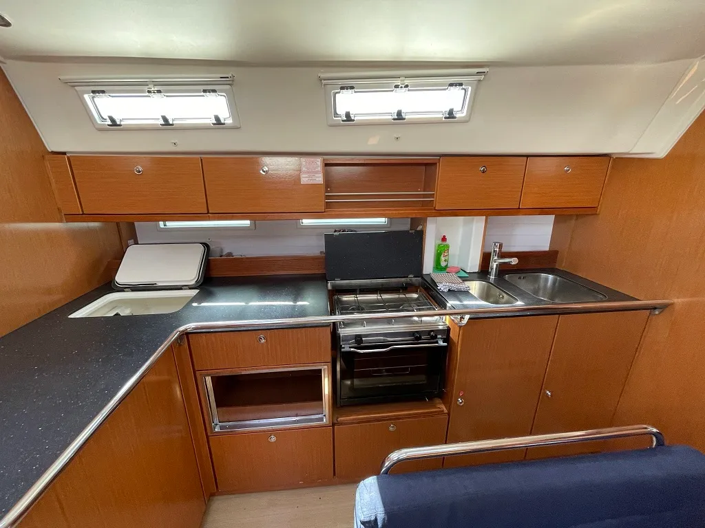 Galley of Sophia, a Bavaria Cruiser 45 sailboat at Sukošan, Croatia