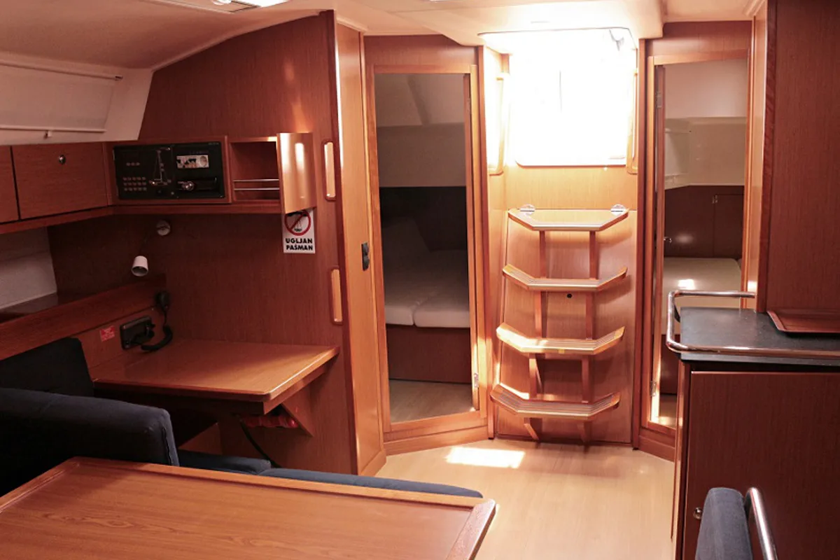 Salon of Sophia, a Bavaria Cruiser 45 sailboat at Sukošan, Croatia