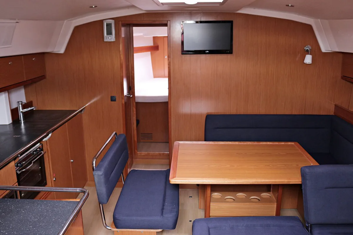 Salon of Sophia, a Bavaria Cruiser 45 sailboat at Sukošan, Croatia