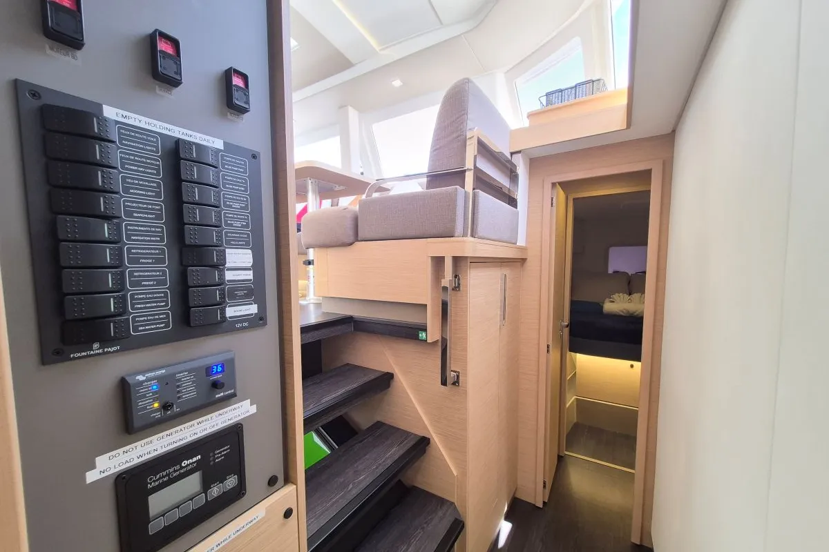 Selah, a Fountaine Pajot FP 44 Maestro catamaran at Road Town, British Virgin Islands