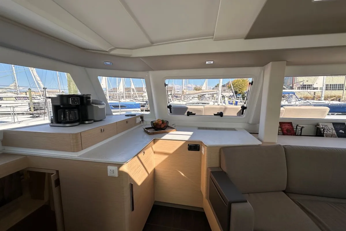 Selah, a Fountaine Pajot FP 44 Maestro catamaran at Road Town, British Virgin Islands