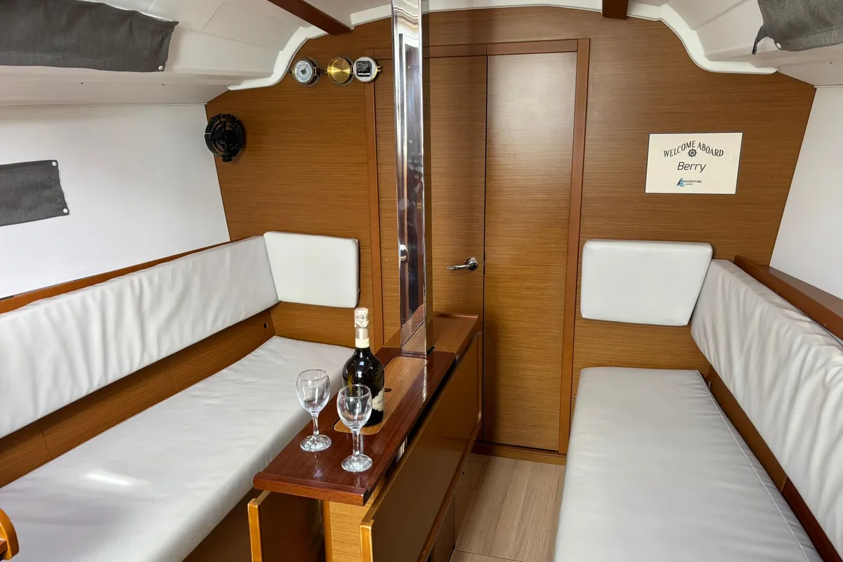 Salon of Berry, a Jeanneau Sun Odyssey 349 sailboat at Općina Pakoštane, Croatia