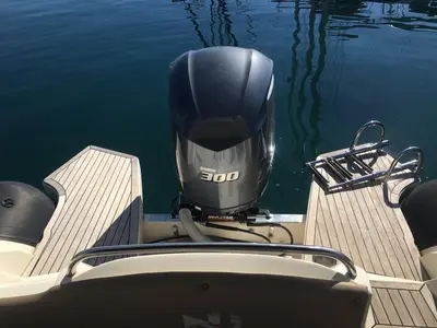 Deck of Nuova Jolly Prince 25, a RIB at Pula, Croatia