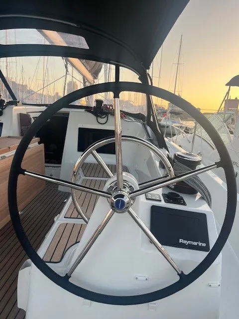 Kairos, a Jeanneau Sun Odyssey 410 sailboat at Marseille, France