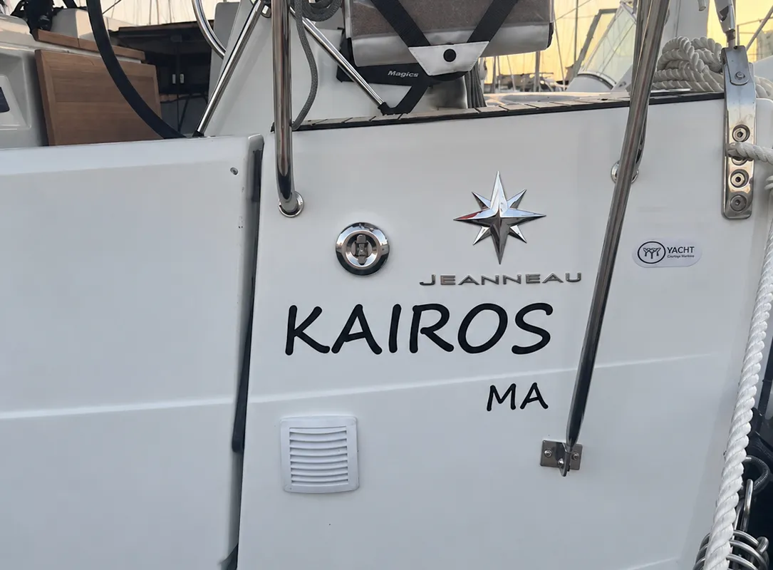 Kairos, a Jeanneau Sun Odyssey 410 sailboat at Marseille, France