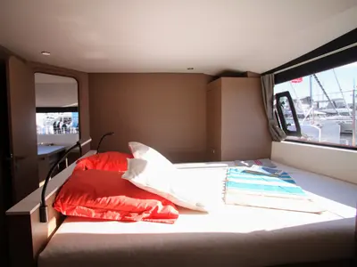 Cabin on Trilogy, a NEEL 51 catamaran at Alameda, United States