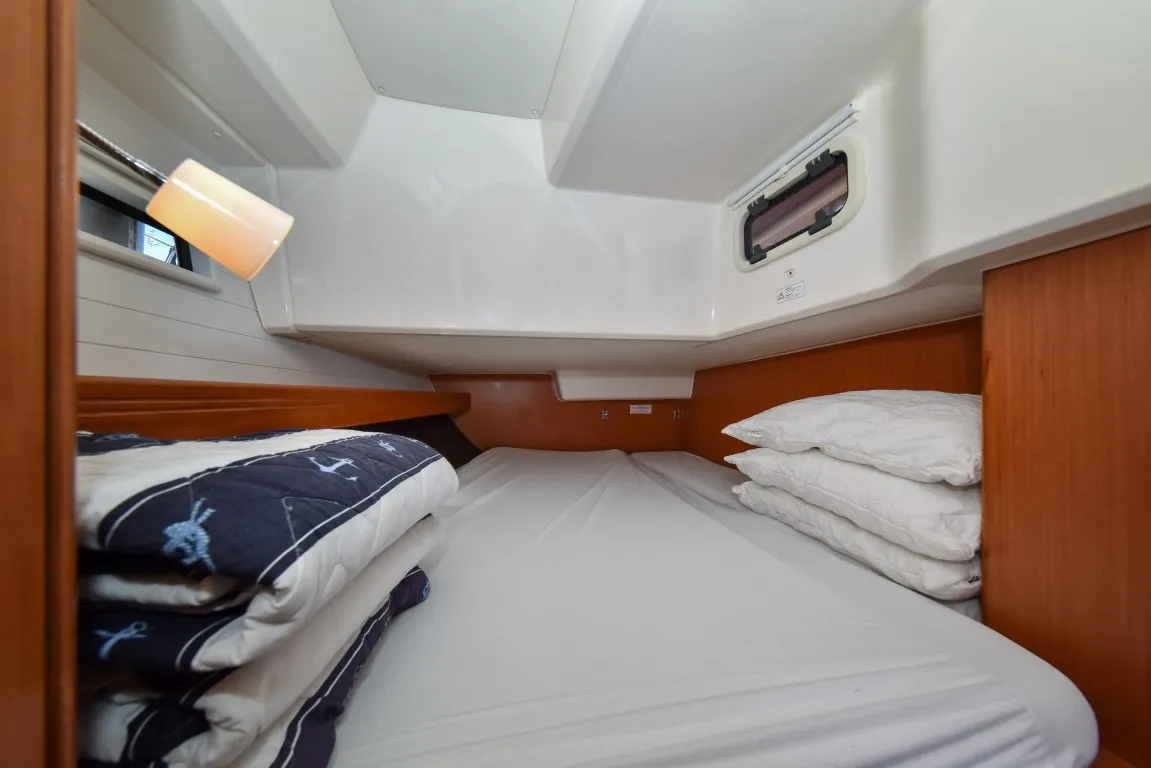 Cabin on Chill Bill, a Bavaria Cruiser 41 sailboat at Zadar, Croatia