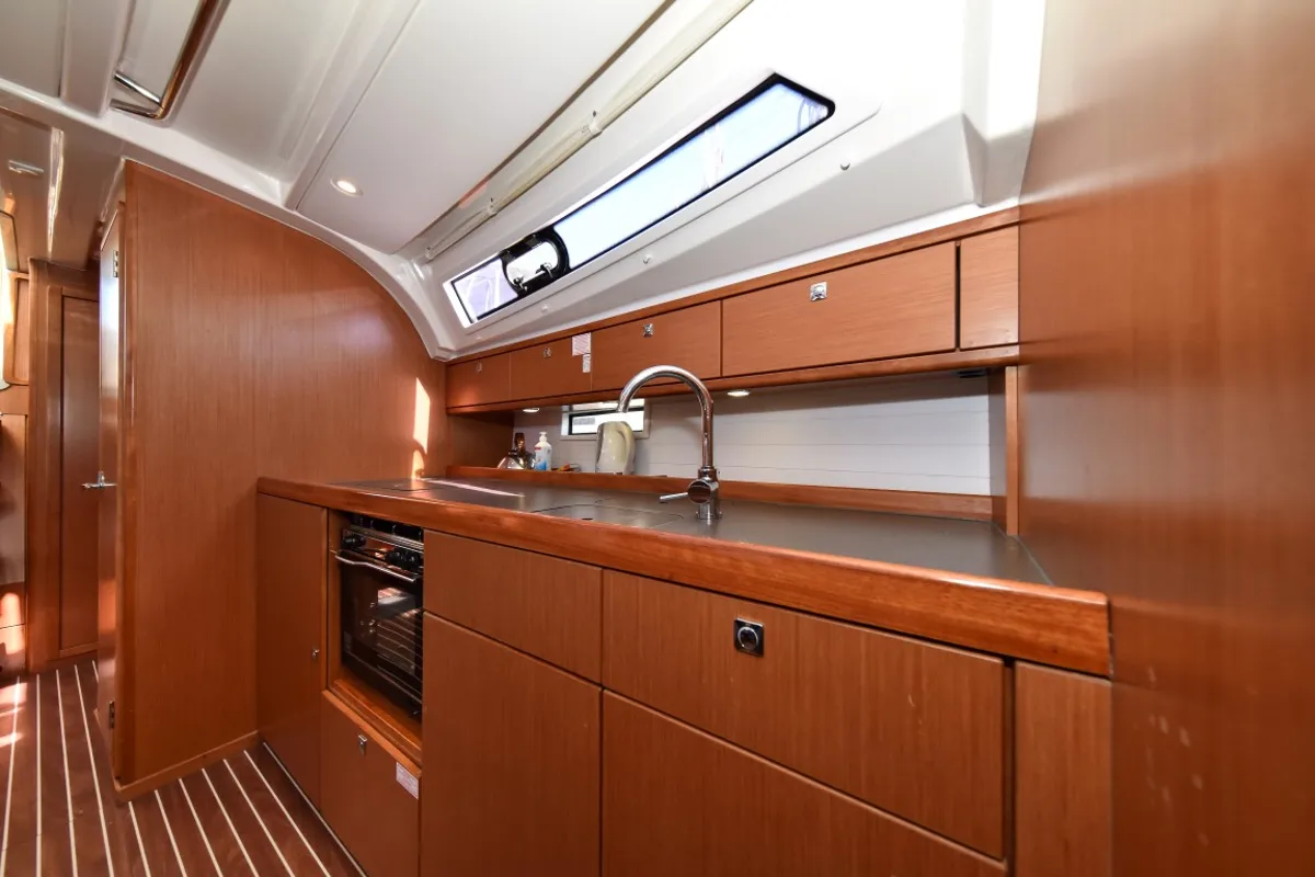 Galley of Chill Bill, a Bavaria Cruiser 41 sailboat at Zadar, Croatia