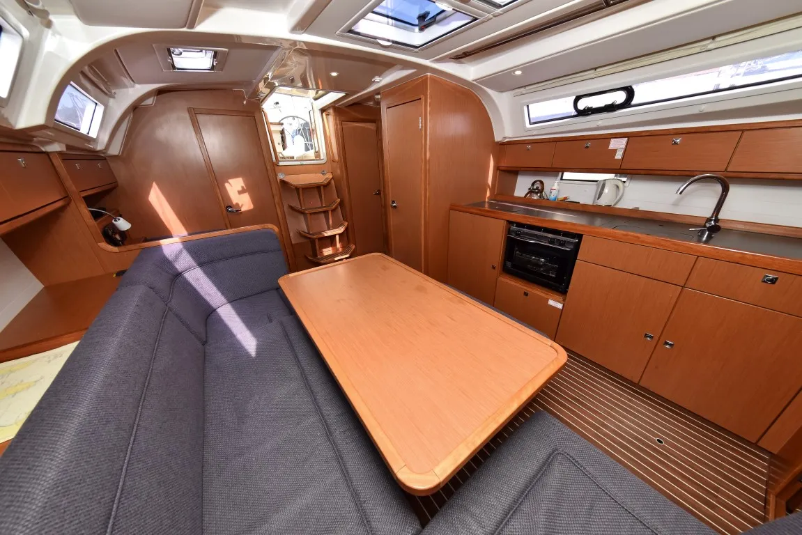 Salon of Chill Bill, a Bavaria Cruiser 41 sailboat at Zadar, Croatia