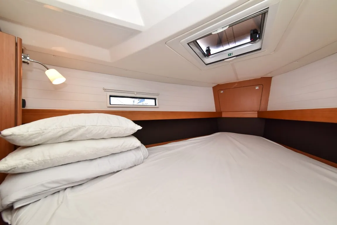 Cabin on Chill Bill, a Bavaria Cruiser 41 sailboat at Zadar, Croatia