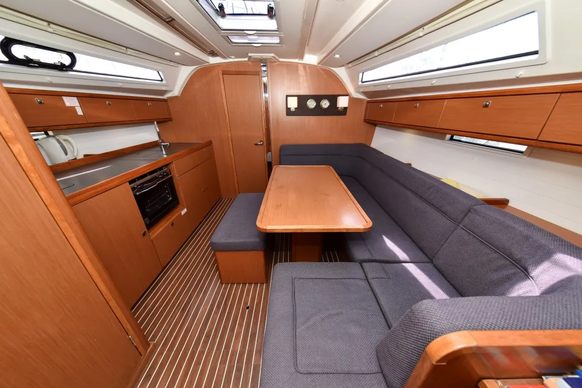 Salon of Chill Bill, a Bavaria Cruiser 41 sailboat at Zadar, Croatia