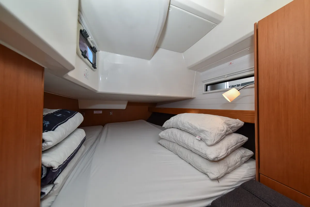 Cabin on Chill Bill, a Bavaria Cruiser 41 sailboat at Zadar, Croatia