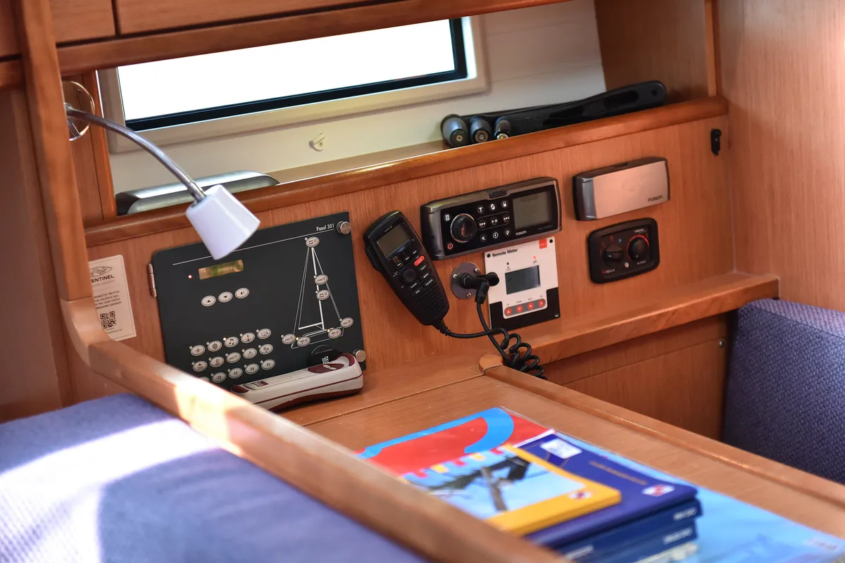 Salon of Chill Bill, a Bavaria Cruiser 41 sailboat at Zadar, Croatia