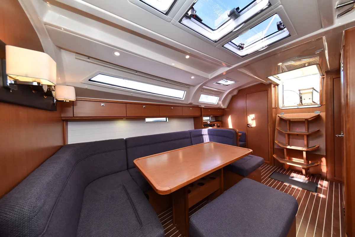 Salon of Chill Bill, a Bavaria Cruiser 41 sailboat at Zadar, Croatia