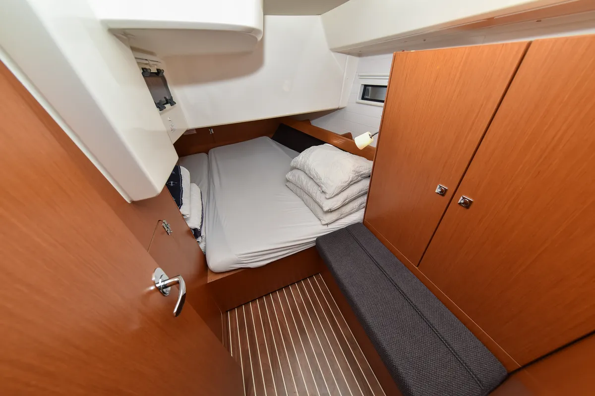 Cabin on Chill Bill, a Bavaria Cruiser 41 sailboat at Zadar, Croatia