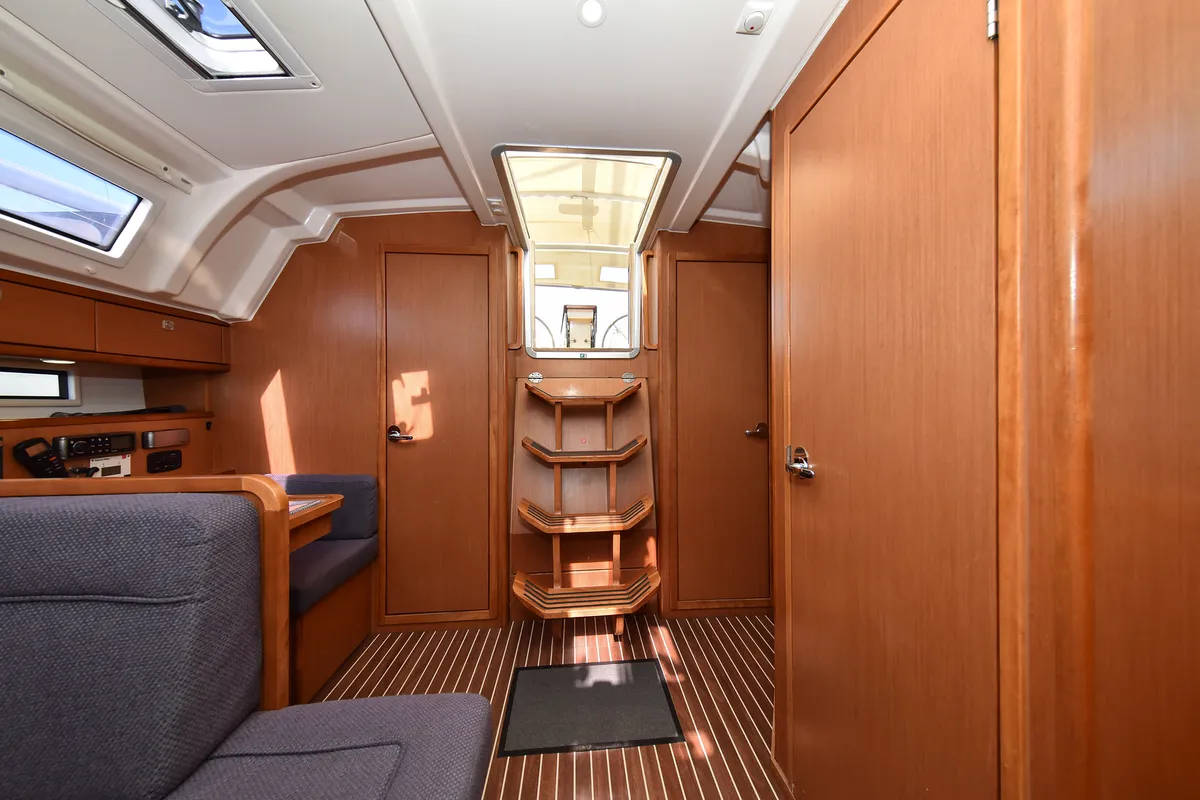 Salon of Chill Bill, a Bavaria Cruiser 41 sailboat at Zadar, Croatia