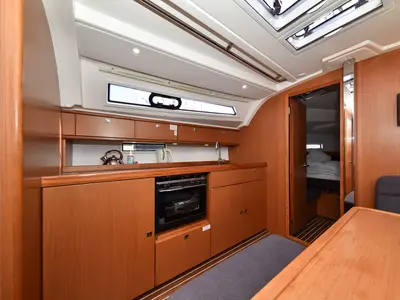 Galley of Chill Bill, a Bavaria Cruiser 41 sailboat at Zadar, Croatia