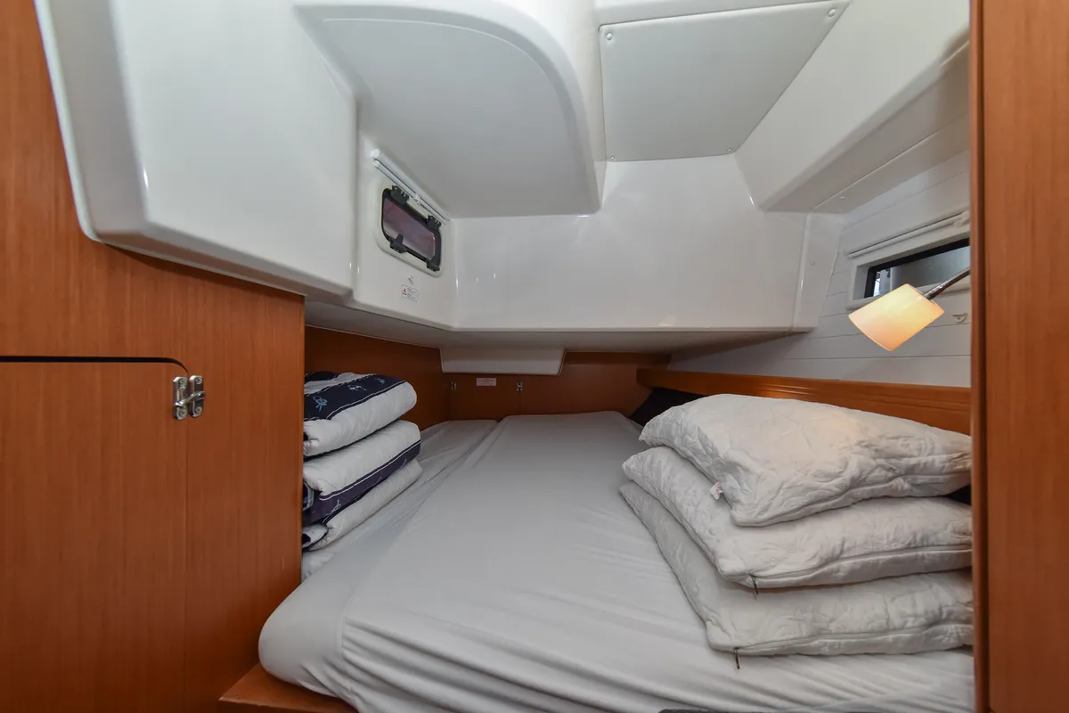 Cabin on Chill Bill, a Bavaria Cruiser 41 sailboat at Zadar, Croatia