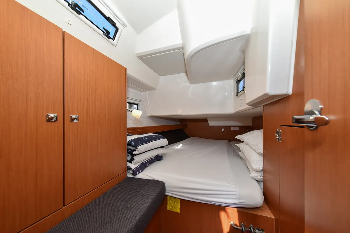 Cabin on Chill Bill, a Bavaria Cruiser 41 sailboat at Zadar, Croatia