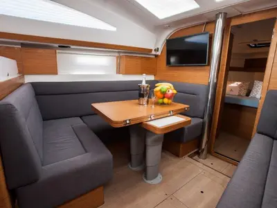 Salon of Stardust, a Elan Impression 40 sailboat at Zadar, Croatia