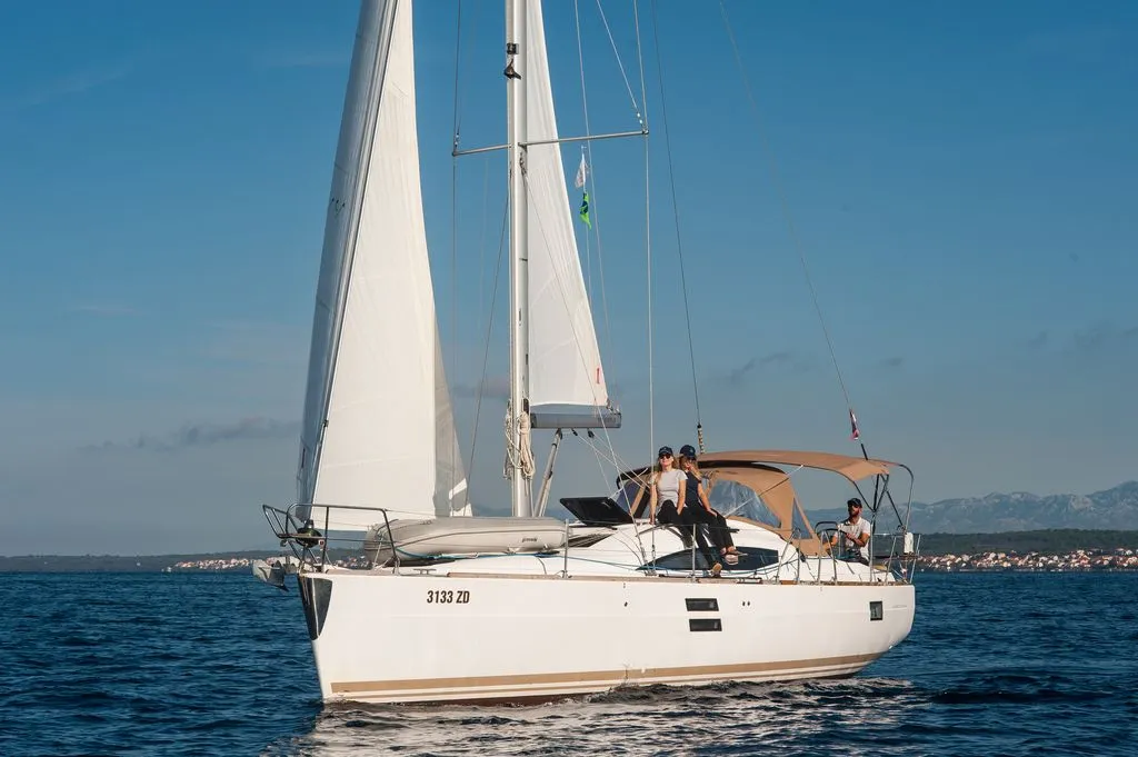 Exterior view of Stardust, a Elan Impression 40 sailboat at Zadar, Croatia