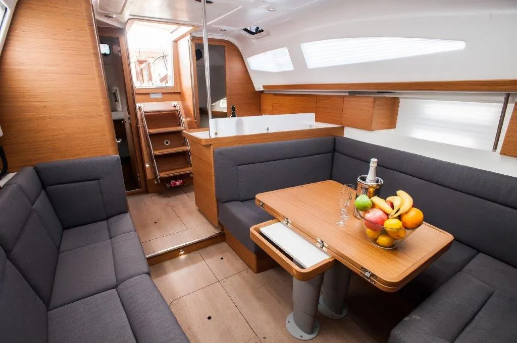 Salon of Stardust, a Elan Impression 40 sailboat at Zadar, Croatia