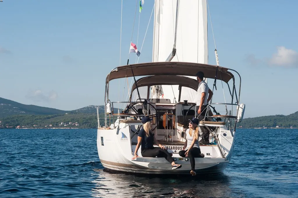 Exterior view of Stardust, a Elan Impression 40 sailboat at Zadar, Croatia