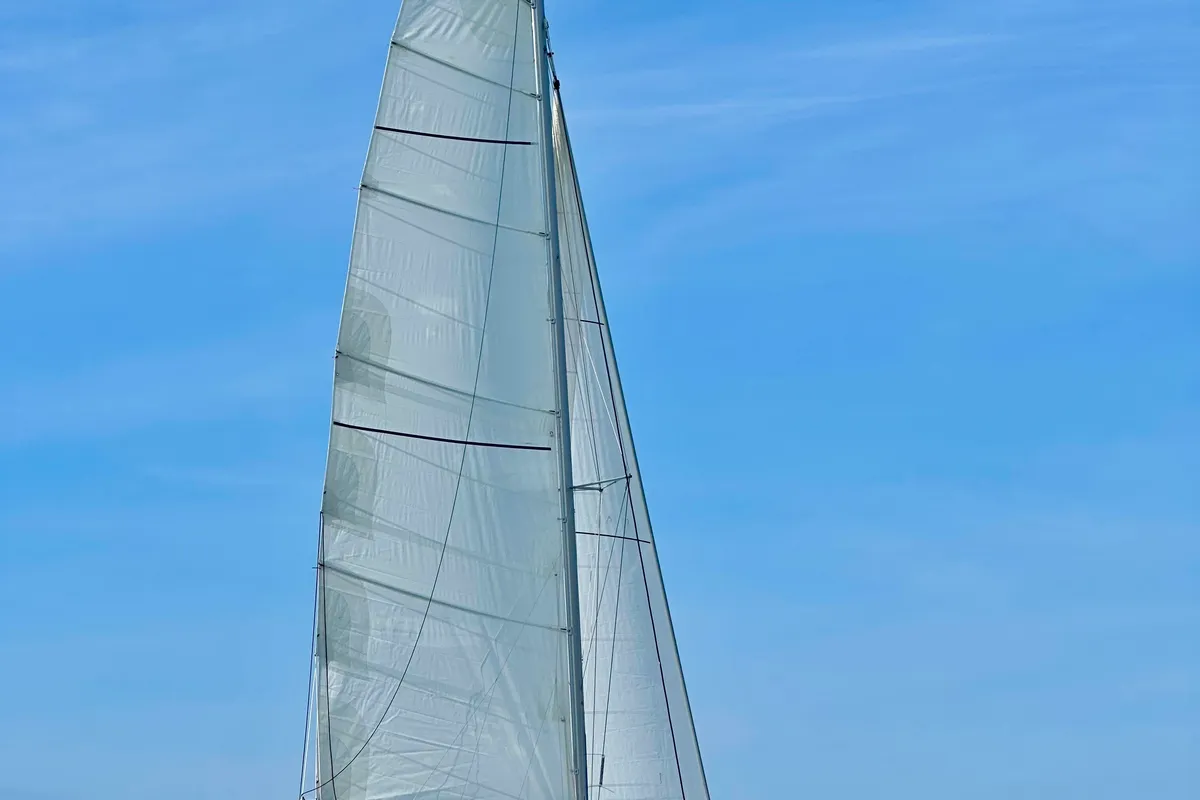 Exterior view of Mojito, a Dufour 48 Catamaran catamaran at Pirovac, Croatia