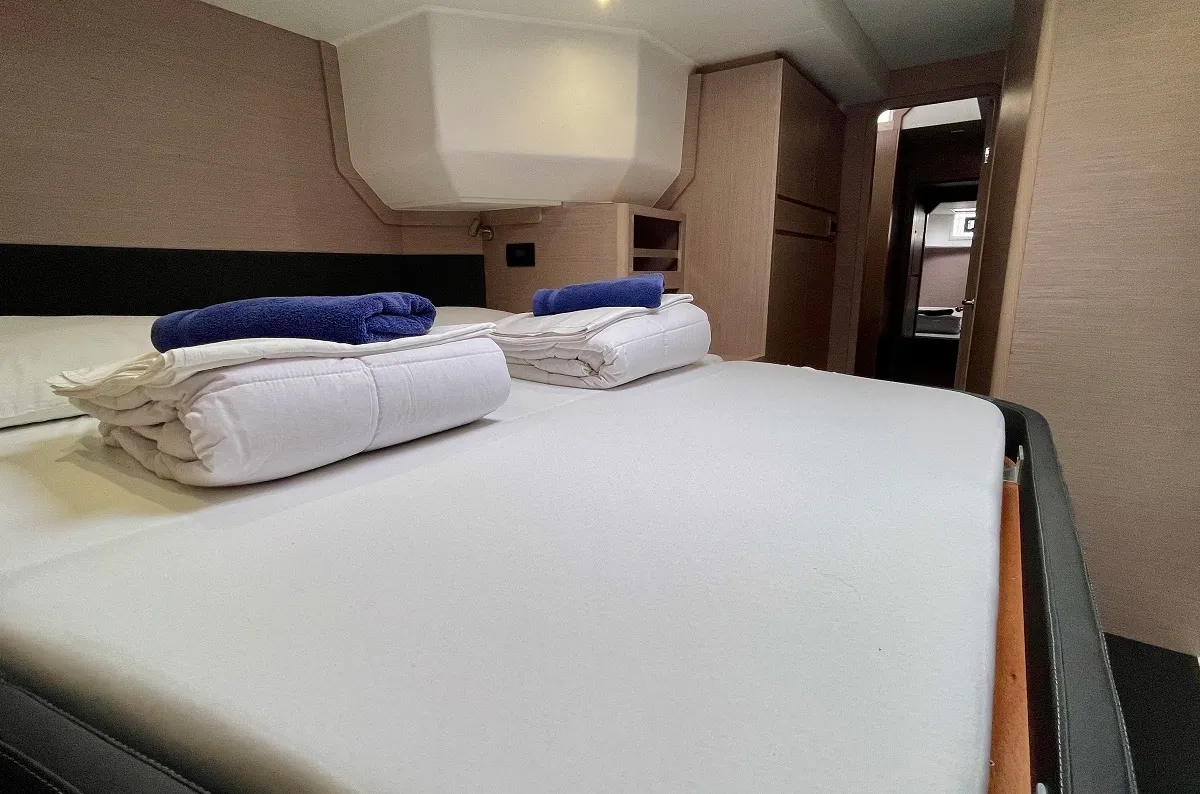 Cabin on Mojito, a Dufour 48 Catamaran catamaran at Pirovac, Croatia