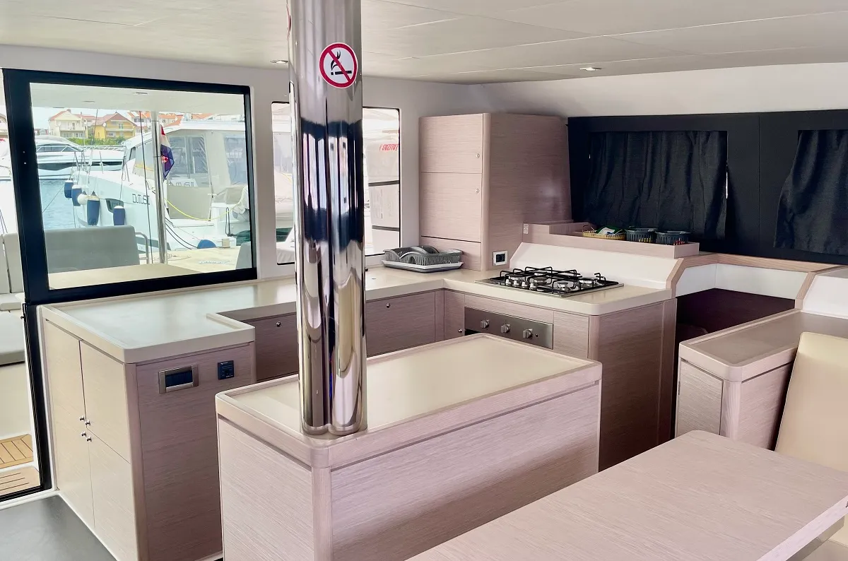 Cabin on Mojito, a Dufour 48 Catamaran catamaran at Pirovac, Croatia