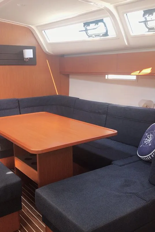 Salon of Apollon, a Bavaria Cruiser 51 sailboat at Athens, Greece