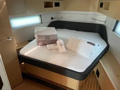 Cabin on Rubi, a Hanse 460 sailboat at Šibenik, Croatia