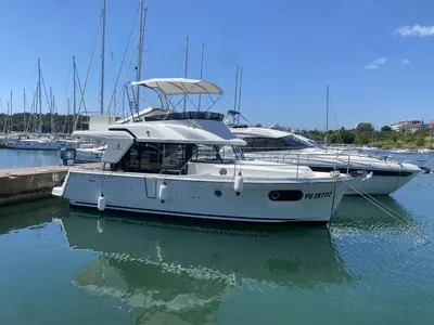 Fritz, a Beneteau Swift Trawler 35 motorboat at Grad Pula, Croatia