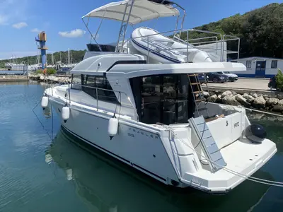 Fritz, a Beneteau Swift Trawler 35 motorboat at Grad Pula, Croatia