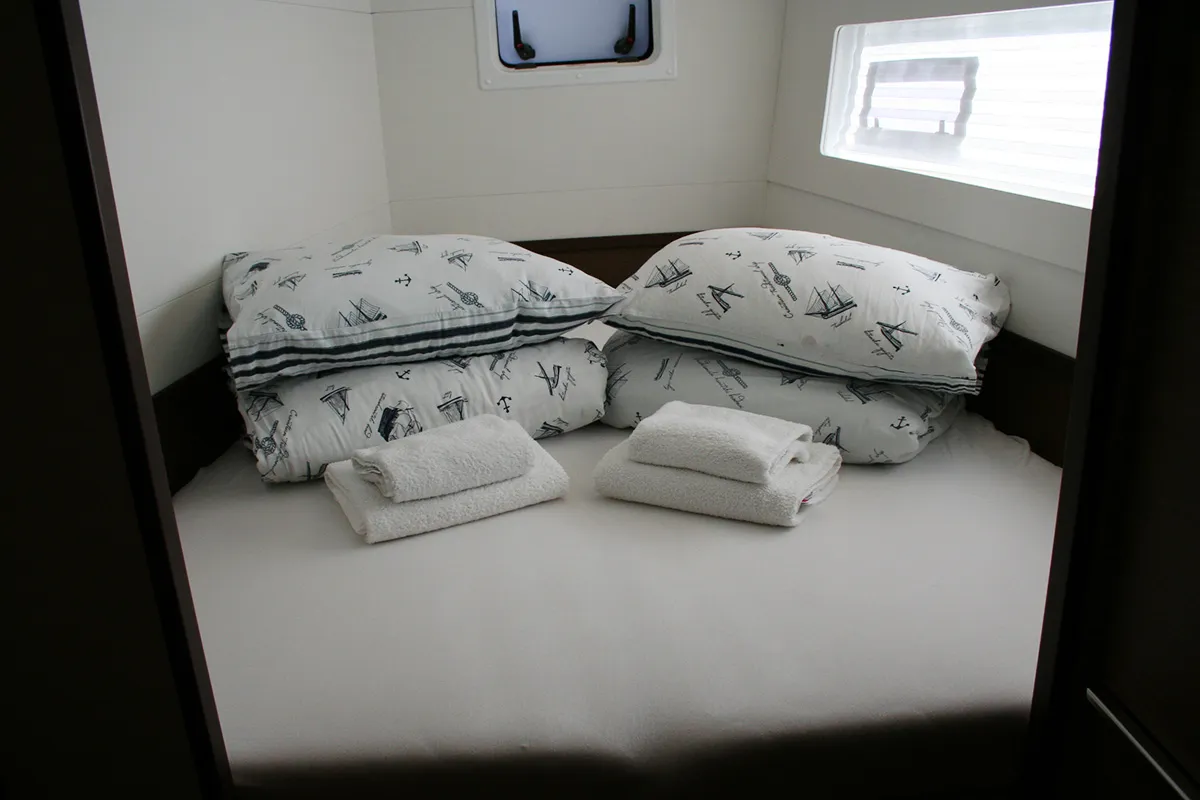 Cabin on The Dove , a Lagoon 40 catamaran at Dubrovnik, Croatia