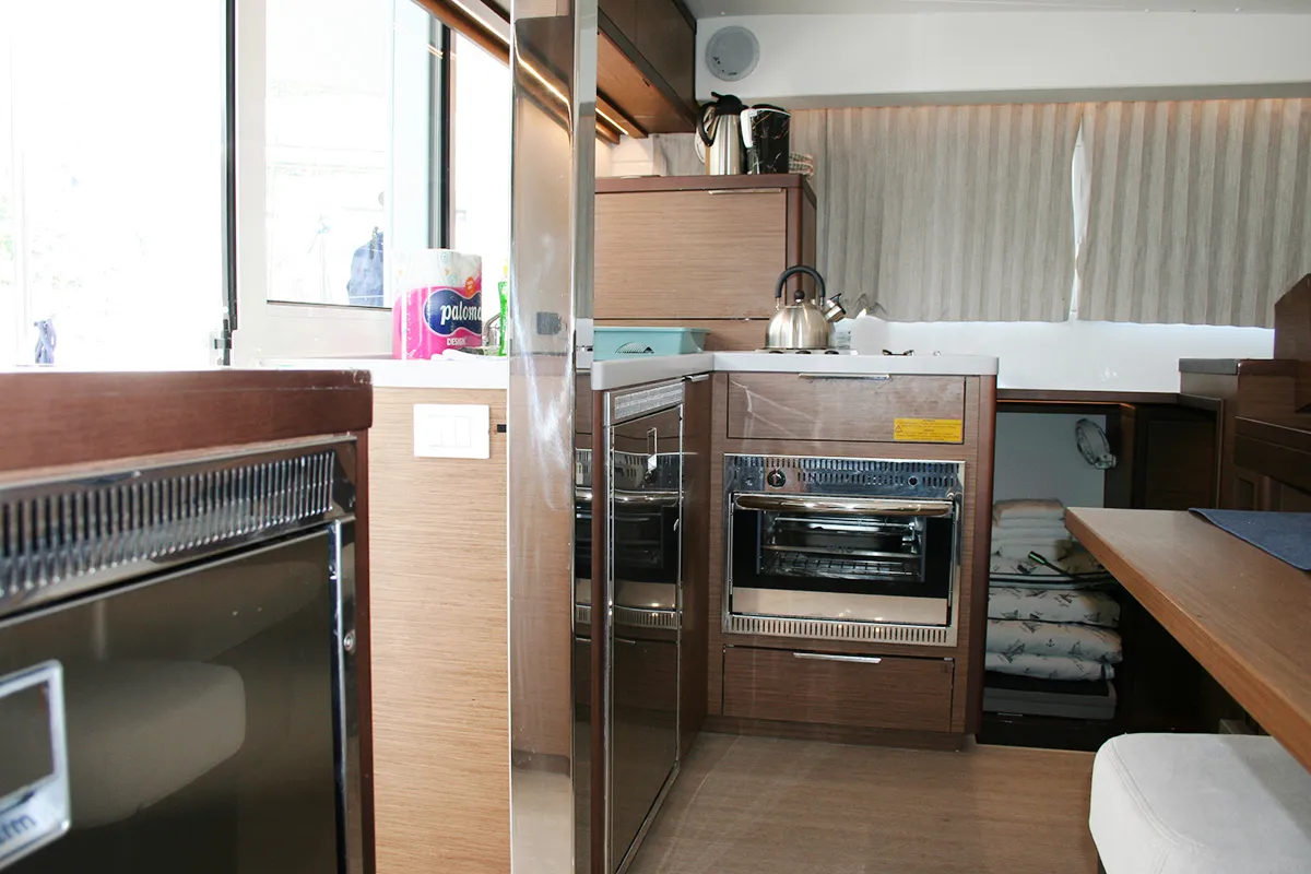 Galley of The Dove , a Lagoon 40 catamaran at Dubrovnik, Croatia