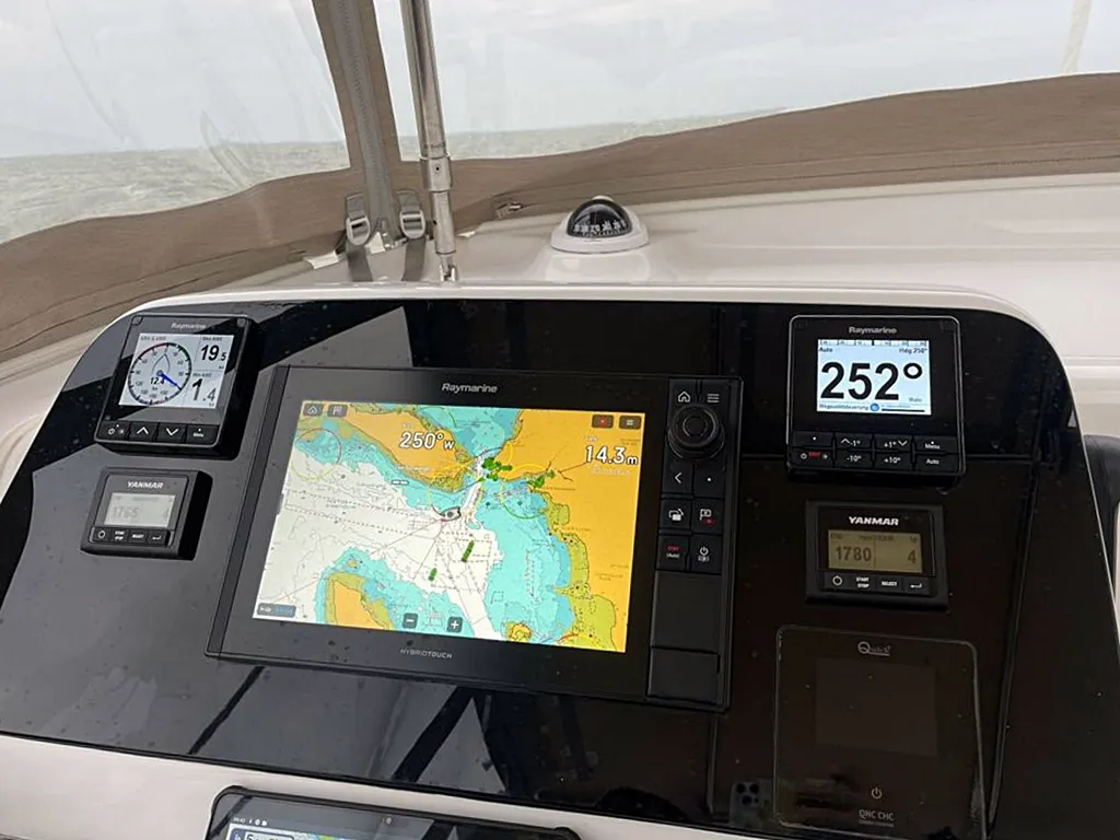 Cockpit of Sailing Breeze, a Lagoon 42 OW catamaran at Općina Rogoznica, Croatia