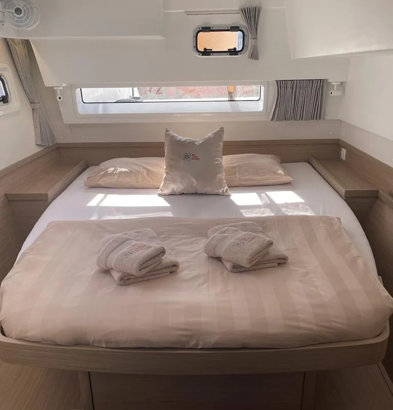 Cabin on Sailing Breeze, a Lagoon 42 OW catamaran at Općina Rogoznica, Croatia