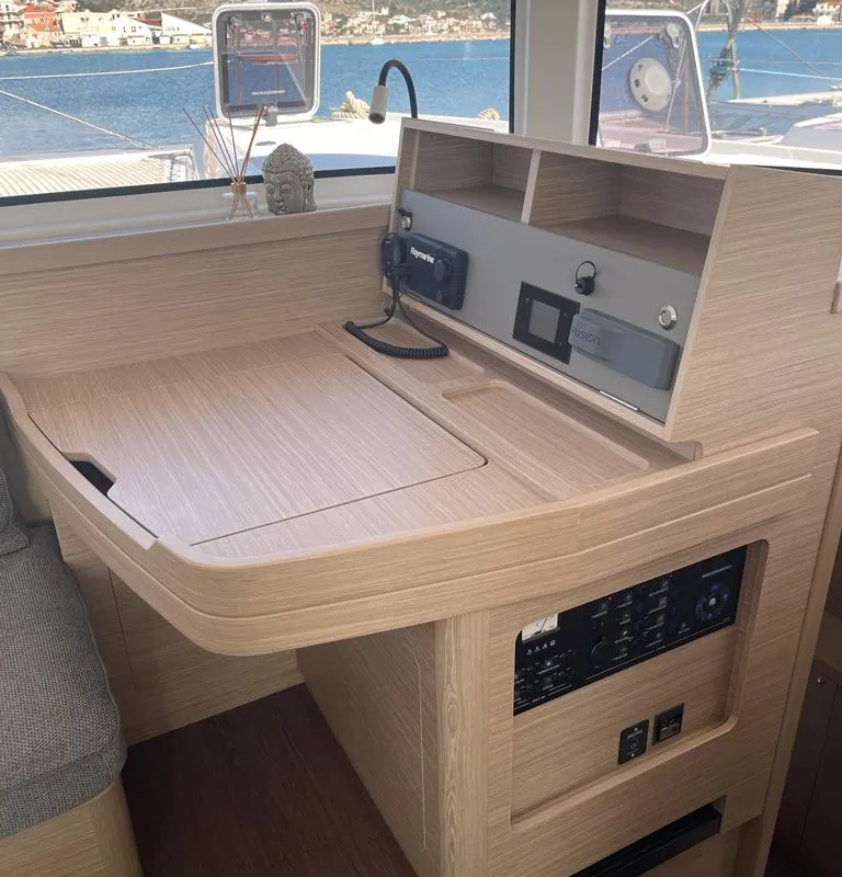 Salon of Sailing Breeze, a Lagoon 42 OW catamaran at Općina Rogoznica, Croatia