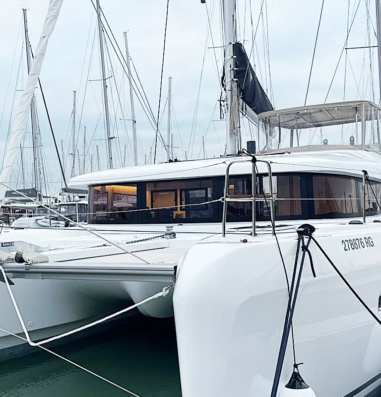 Exterior view of Sailing Breeze, a Lagoon 42 OW catamaran at Općina Rogoznica, Croatia