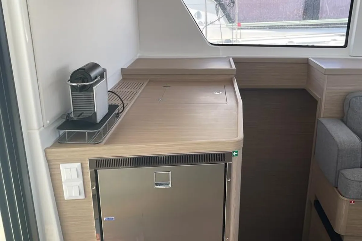 Galley of Sailing Breeze, a Lagoon 42 OW catamaran at Općina Rogoznica, Croatia