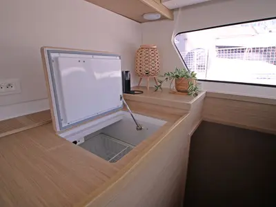 Galley of Sailing Breeze, a Lagoon 42 OW catamaran at Općina Rogoznica, Croatia